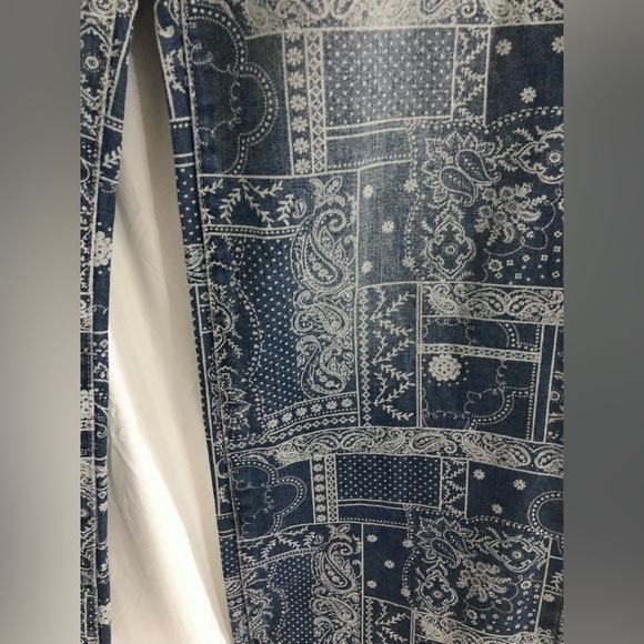 Boho printed wide leg jeans size 9/29 brand new - Picture 5 of 14
